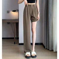 Women Suit Pants Lady Classic Fashion Trousers Female Comfortable Straight Leg Pants Mom Korean Casual Baggy Long Slacks - Image 4
