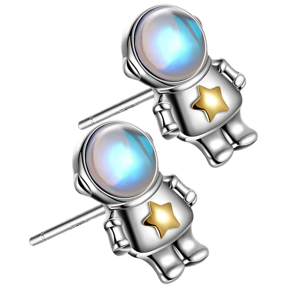 

Astronaut Earrings Teen Girls Women Space Jewelry for Female Drop Trendy Perforation Aesthetic