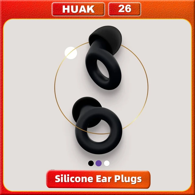 HUAK Ear Plugs- Stylish Certified Hearing Protection for Concerts & Festivals, Live Events, Musicians, Sports, DJs and Nightlife 1