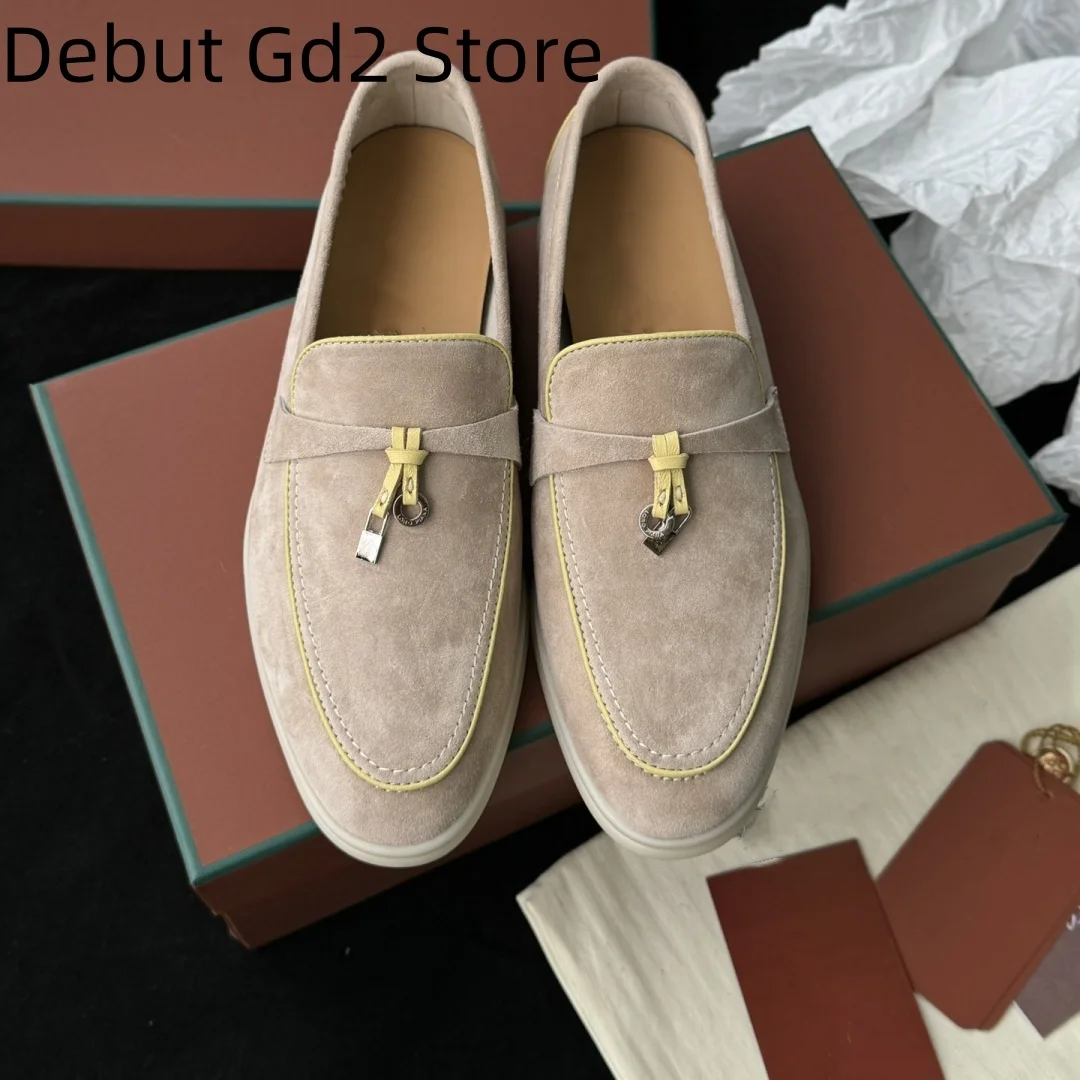 

Top Quality 2024 New Lefu Shoes Lazy One Step Single Shoes Comfortable Flat Shoes Retro Tassel Casual Shoes Commuter Shoes