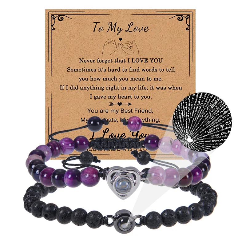 Braccialetti Per Coppie Braccialetti Coordinati Per Lui E Per Lei - Foto 4