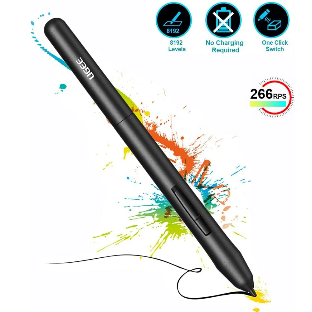 Wireless Stylus Pen for UGEE/XP PEN Graphics Drawing Tablet, 8192