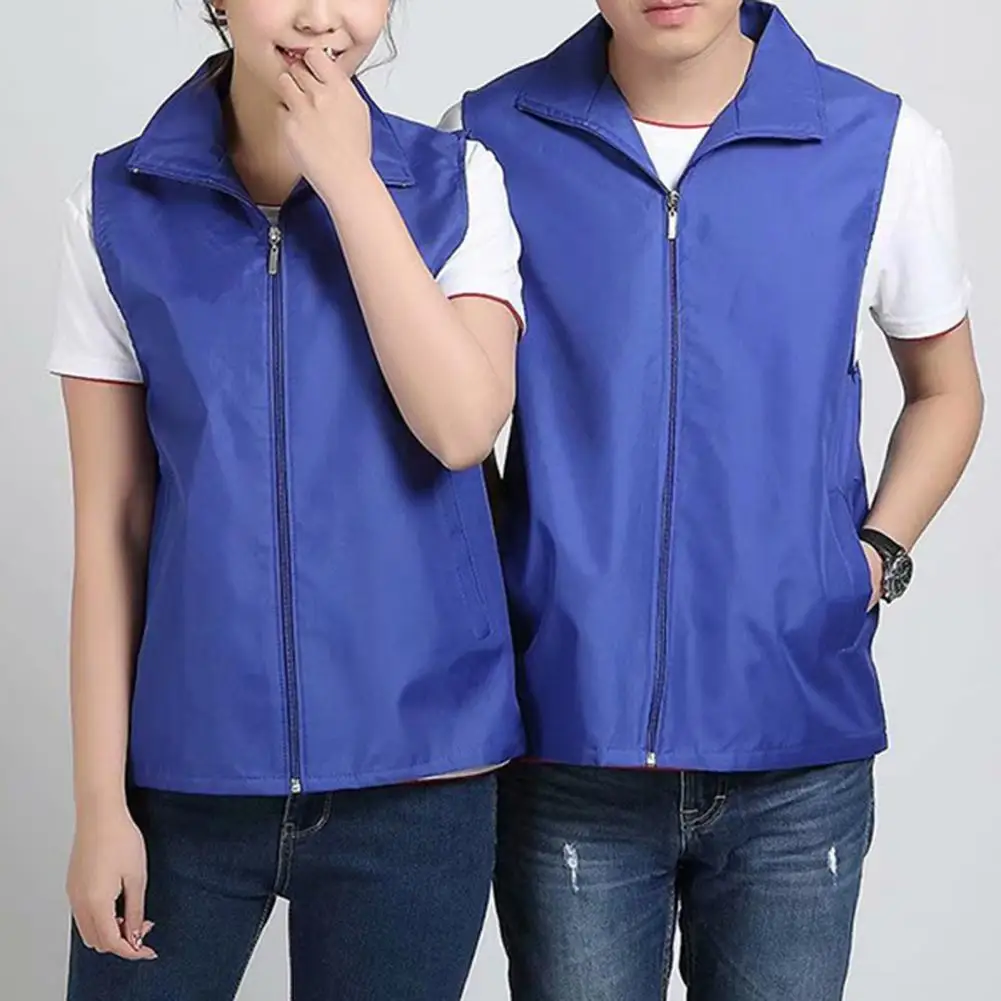 Reflective Safety Vest Cooling Vest Fisherman Vest Unisex Waistcoat Sleeveless Thin Breathable Event Volunteer Work Outdoor
