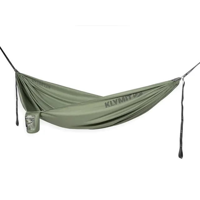 Refreshing Green-Colored 110in x 55in Traverse Single Outdoor Hammock for an Ultimate Relaxing Experience with Eco-Friendly Comf 1