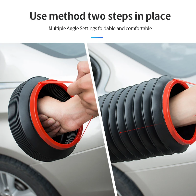 Car Trash Can Foldable Storage Box for Auto Interior