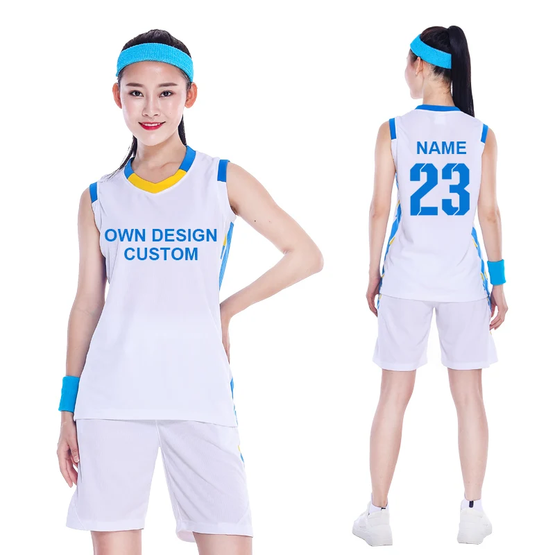 Basketball Jersey Sets For Girl High School College Team Sport Training Women Basketball Uniforms Female Shirt basketball jerseys