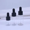 2/3/5ml Empty Mini Dropper Bottle Glass Essential Oil Serum Lotion Liquid Drop For Massage Pipette Bottles Refillable Bottle 6