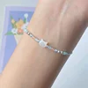 Bracelet chat mignon fait à la main pour Couples, 2 pièces, corde à main Unique et élégante pour femmes et hommes, tissé en perles, bijoux de poignet, cadeaux