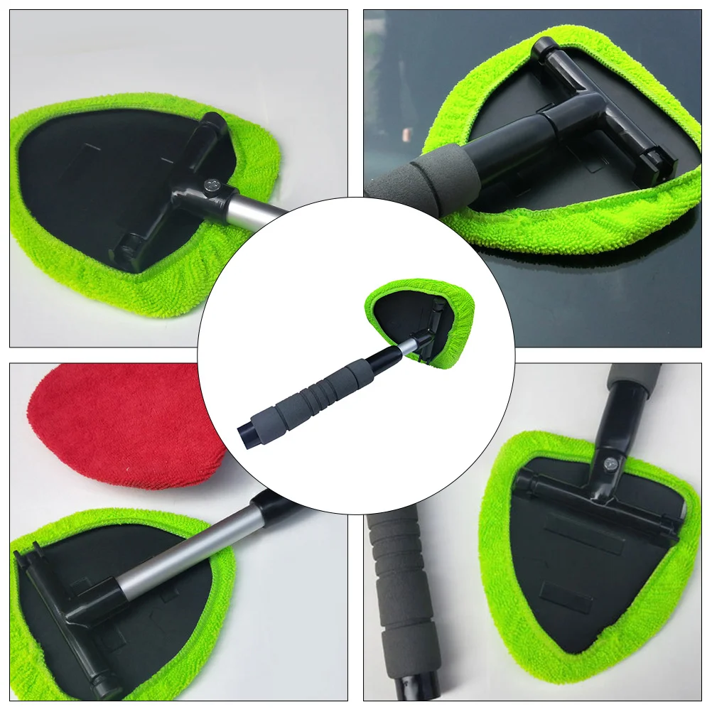 

2pcs Car Glass Cleaner Kit Car Windshield Glass Defogging Brush Car Washing Tool
