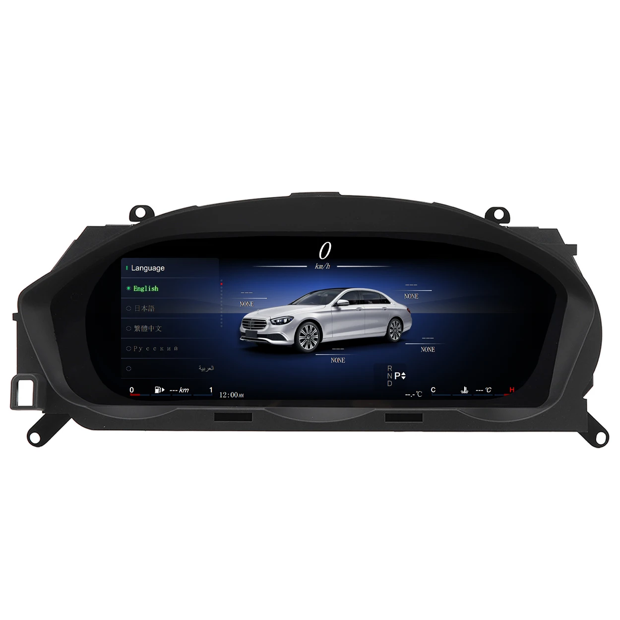 Panel de instrumentos digital de 12,3 pulgadas para Mercedes Benz Clase C W204 NTG4.0 NTG4.5 2008-2014, velocímetro LCD, panel de salpicadero 4