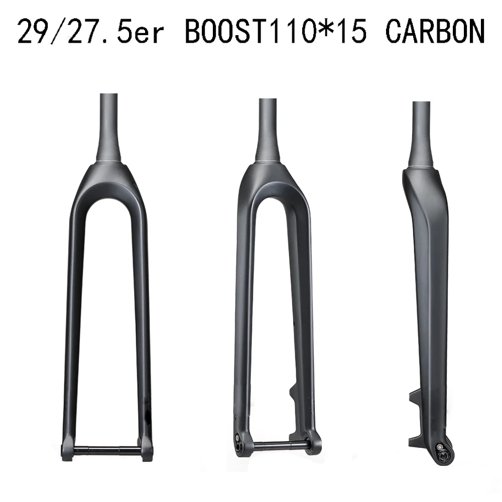 CarbonFiberMountainBikeForkBoost27529er112RigidDiscBrake