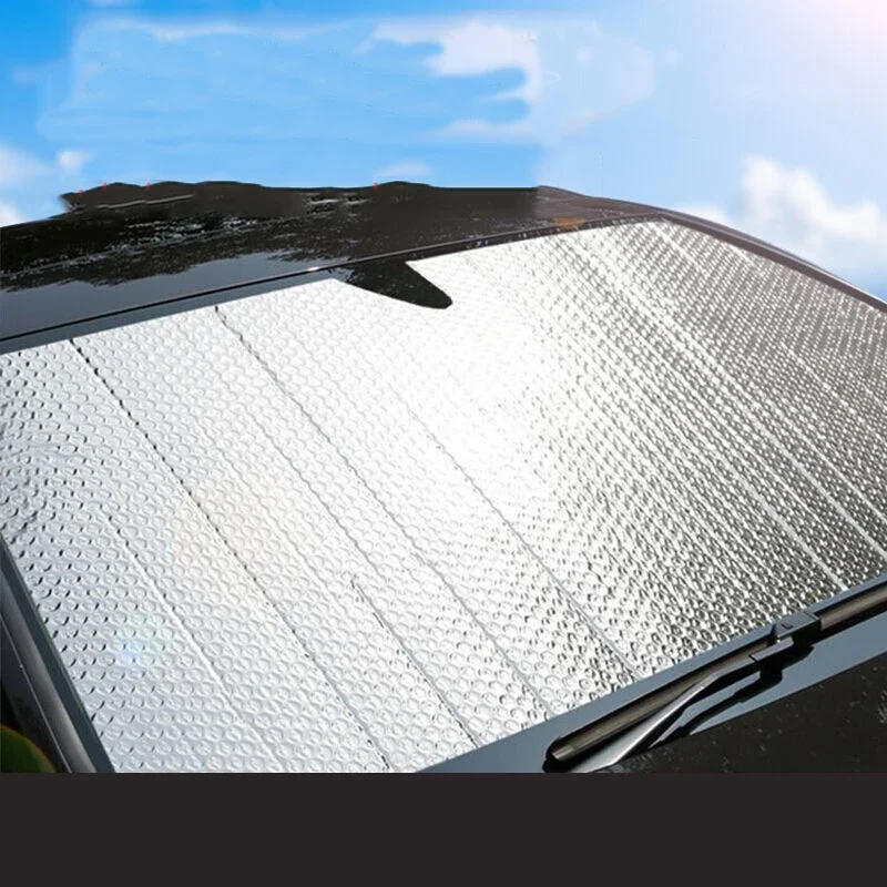 자동차 햇빛가리개 전면 앞유리 두꺼운 알루미늄 호일 단열 커튼, 여름 햇빛가리개 자외선 차단 자동차 용품, 1PC