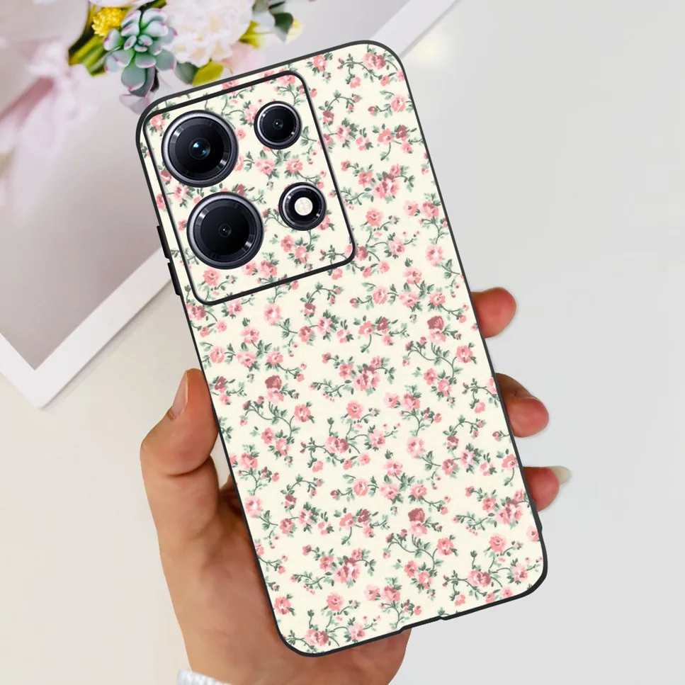 Black Silicone Cute Cat Cartoon Painted Case - Fashionable Protective Bumper Cover