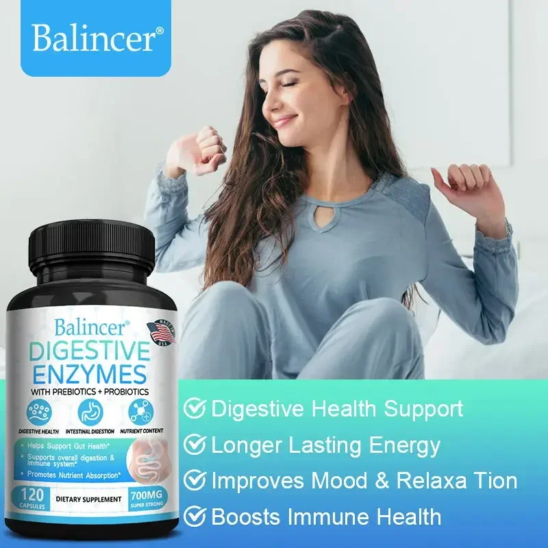 Digestive Enzyme Supplement Digestive Enzyme with Prebiotic + Probiotic For Adult Men and Women