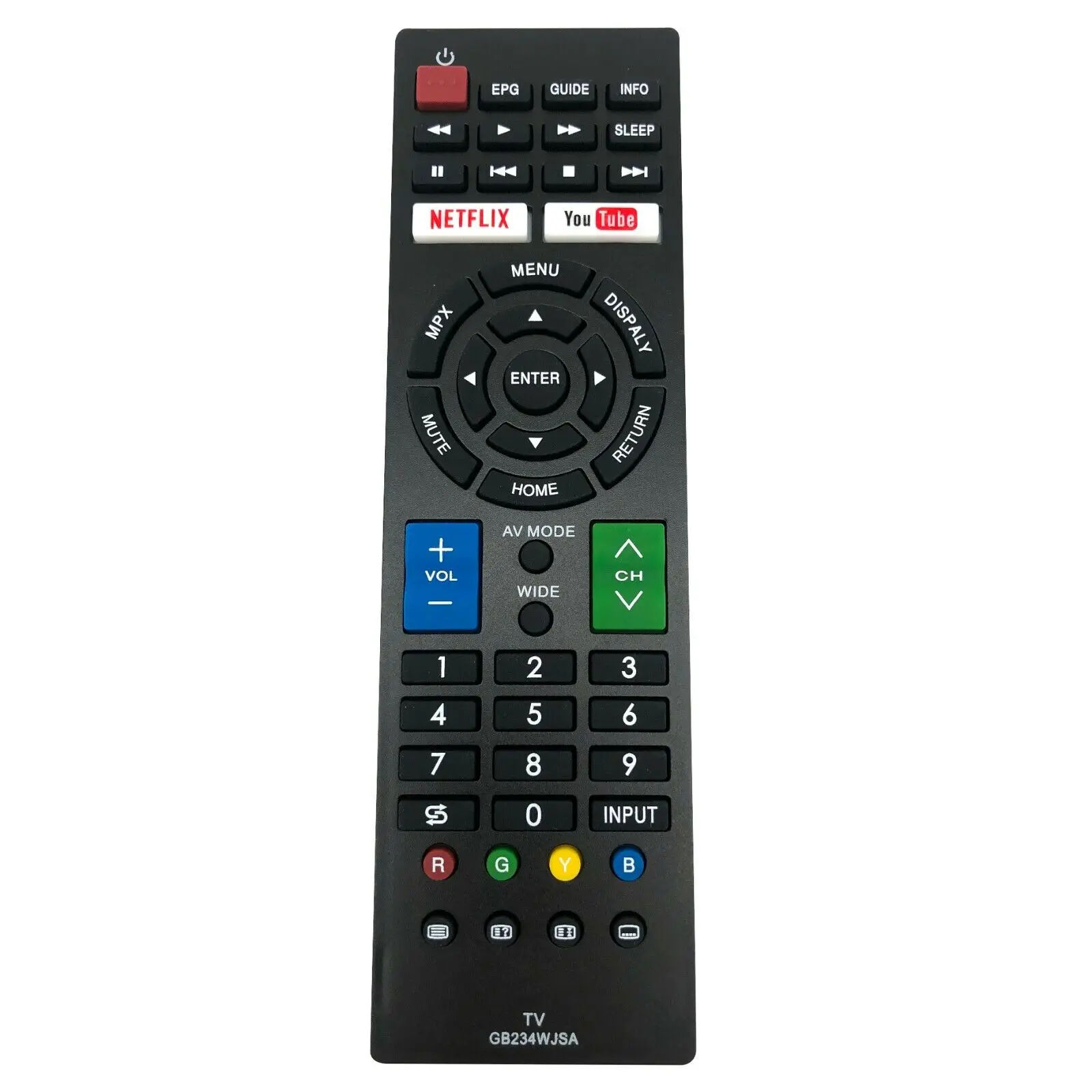 

Replace Remote Control GB234WJSA For Sharp Smart TV LC-32M3H LC-40M3H W Netflix