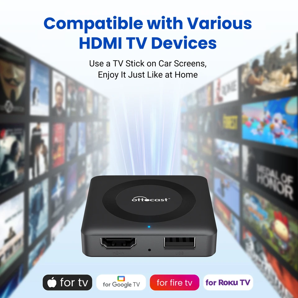 ottcast Car TV Mate　max Fire TV StickHD Amazon.com: OTTOCAST Car TV Mate - Fire TV Stick Adapter for