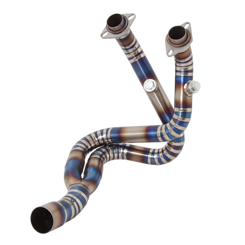 

For CFMOTO CLX-700 clx700 2020-2022 2021 Motorcycle Exhaust System Head Pipe Removable DB Killer 51mm Titanium Alloy