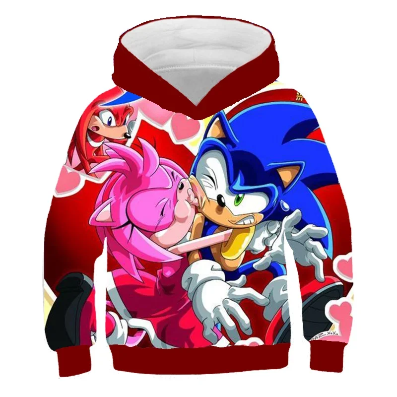 thumbnail image 1 of Sudadera con capucha de Sonic para niños, niñas y niños, sudaderas con estampado de anime de manga larga de otoño, camisetas geniales, ropa para hombres y mujeres, 1 of 5