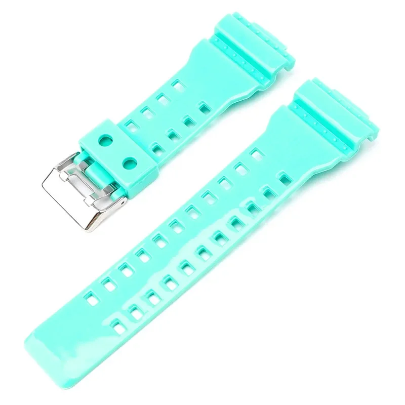 Durable Men's Sport Waterproof Resin Silicone Watch Band - 16mm Strap