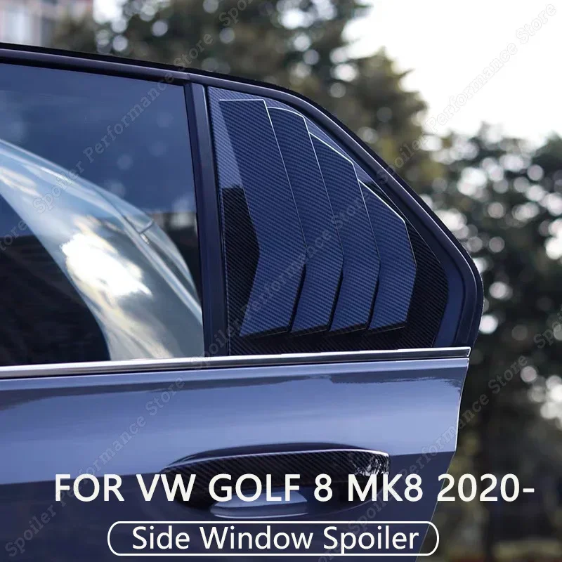 Per Vw Golf 8 Mk8 Side Window Spoiler Splitter Cover Trim Louver Tsi Tdi Gti Gte Gtd R R-Line Car Window Parasole 2020-2022