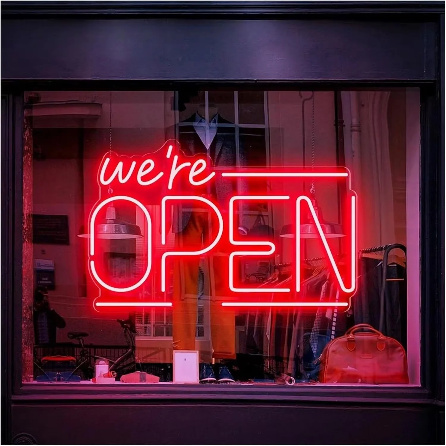 We Are Open Neon Sign Adjustable Brightness LED Neon Light