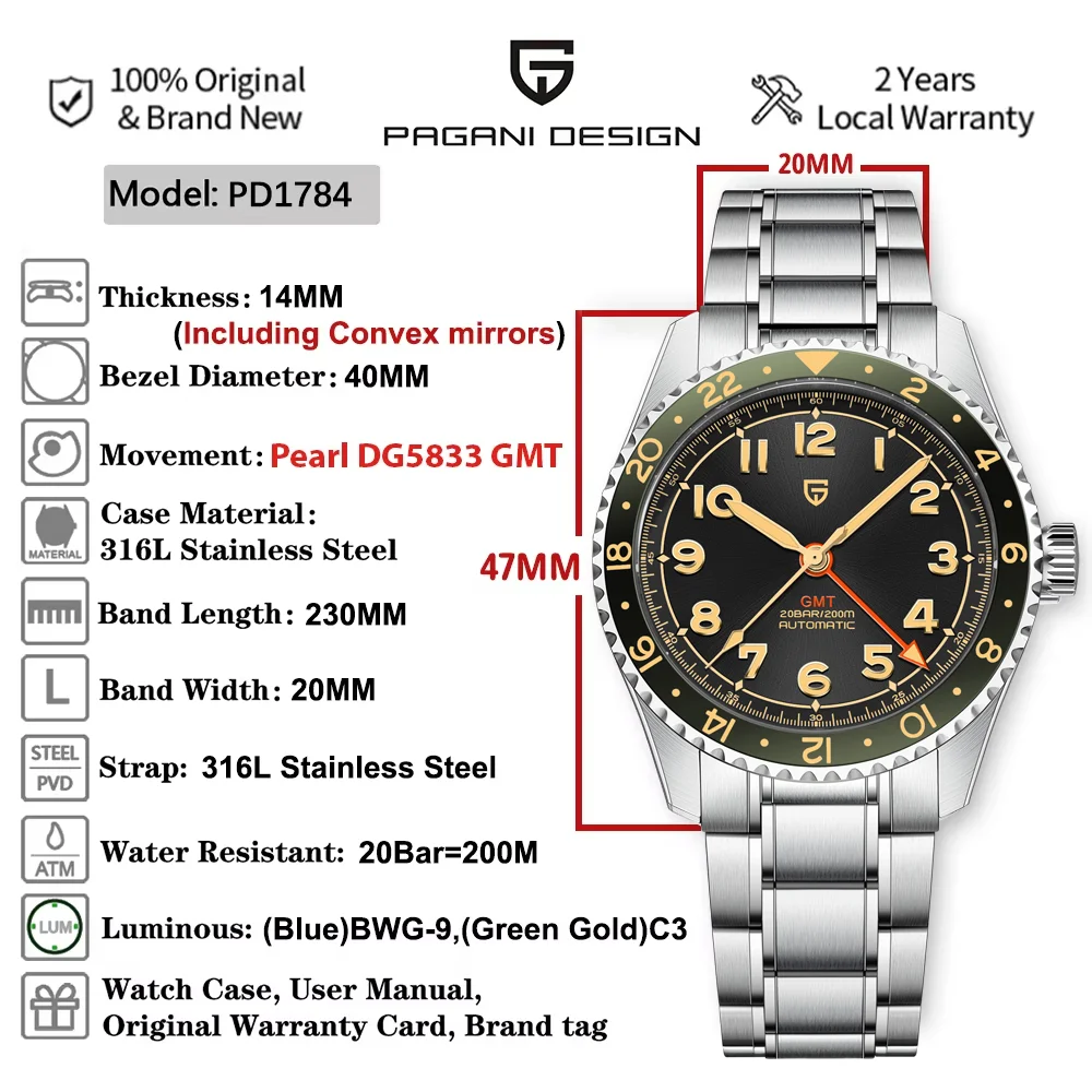Pagani Design PD-1784 Automatic Watch thumbnail 3
