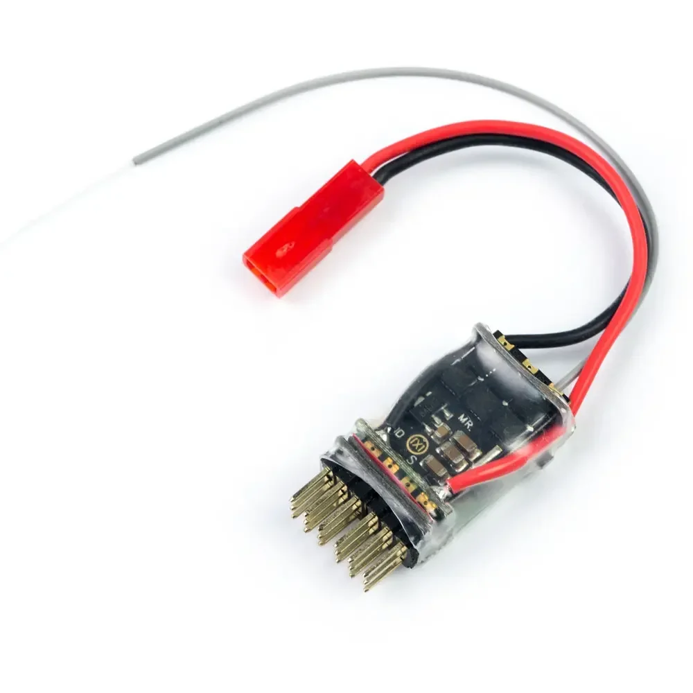 Boîte du récepteur FPV Micro avec ESC Intégré 15A, emballage d'origine et accessoires.