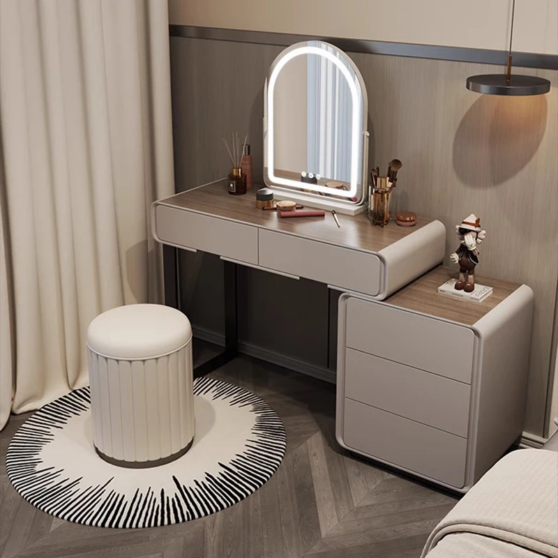 Spogliatoio Scrivania Cassetti Vanity Mirror Storage Mobile Modern Make Up Table Chair Set Coiffeuse De Chambre Mobili Per Camere Da Letto