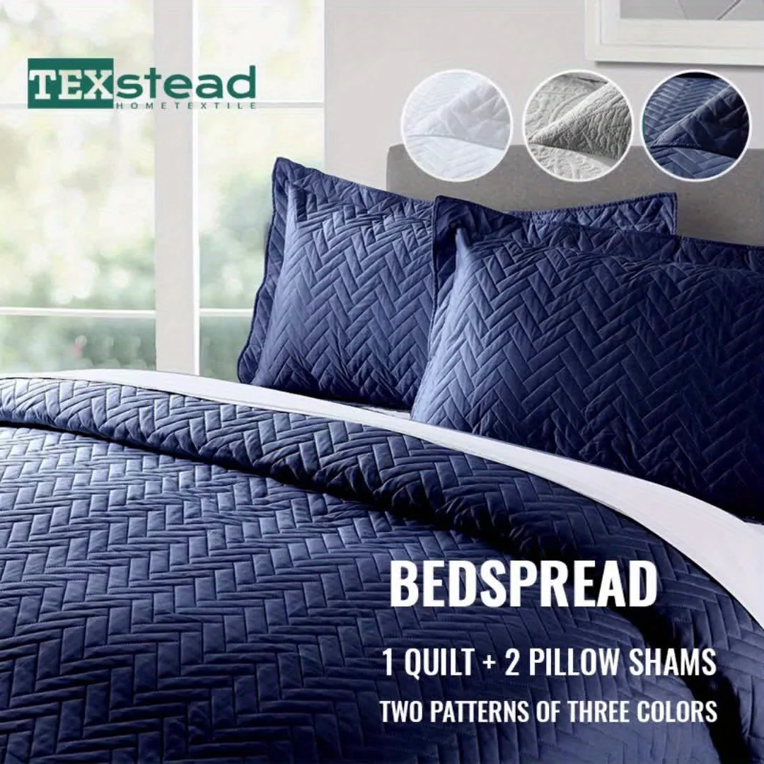 2/3 Piece Quilt Bedding Set Lightweight Soft Quilt Bedspread Coverlet with Pillow Shams Coin Pattern summer quilt set