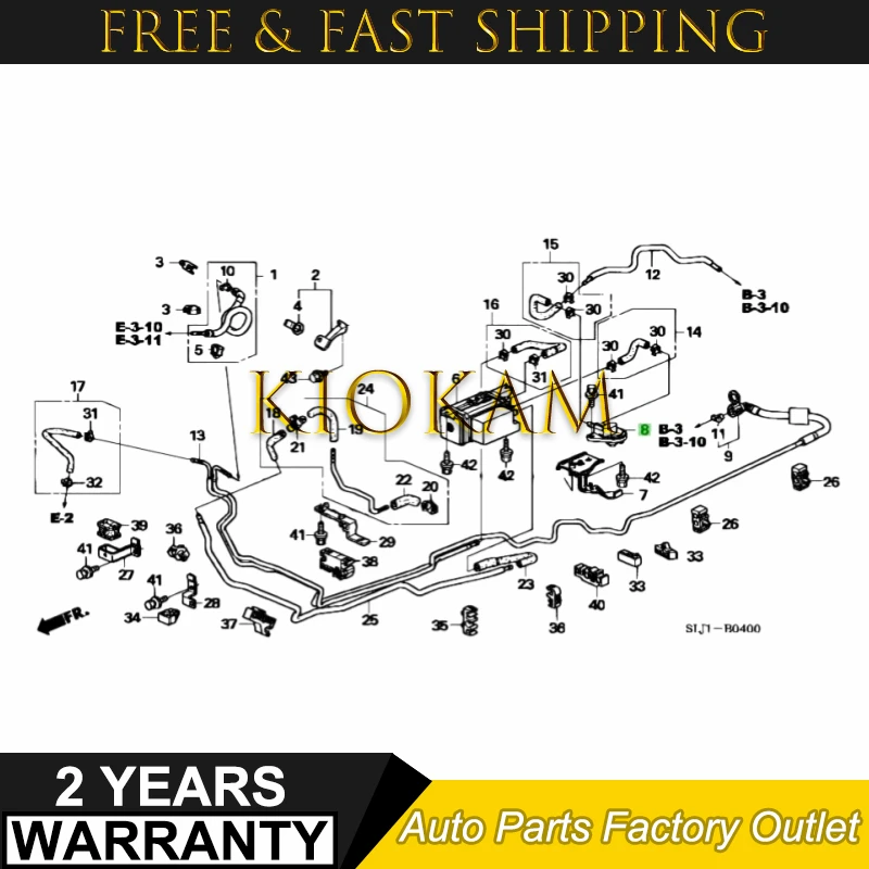 Fuel Vapor Canisters Solenoid Valve Assembly 17371-SLJ-003 17371SLJ003 For Accord Civic City CRV CRZ ILX TL TLX HRV