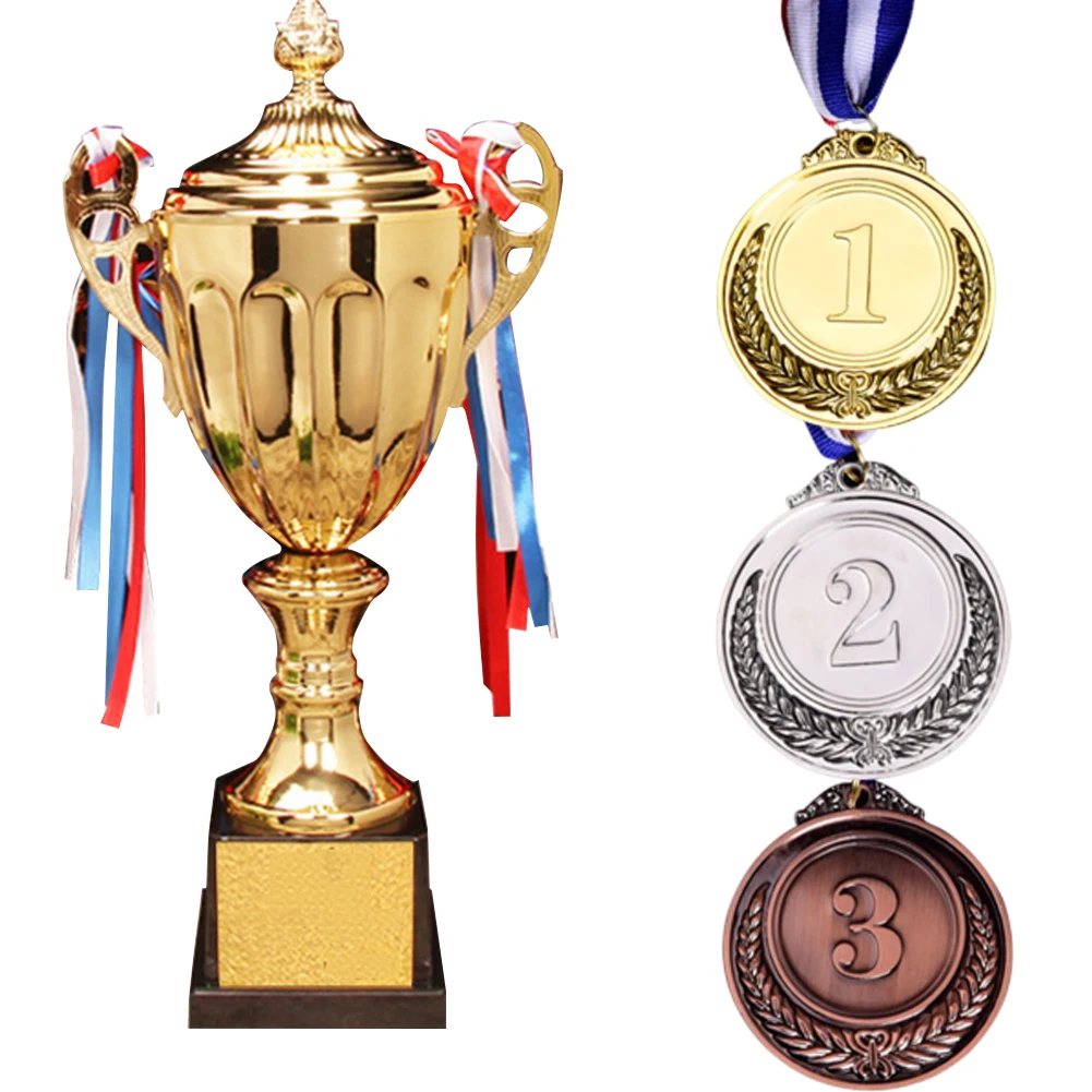 

Gold Achievement Trophies Gold Award Trophy Cups Metal Sculpture Trophies Large for Winner Kids and Adults