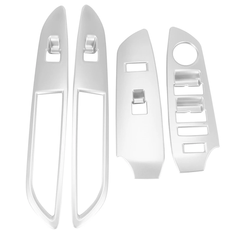 

4Pcs Door Window Armrest Cover Glass Lift Button Frame Panel Trim For Chevrolet TRAX 2013 - 2016
