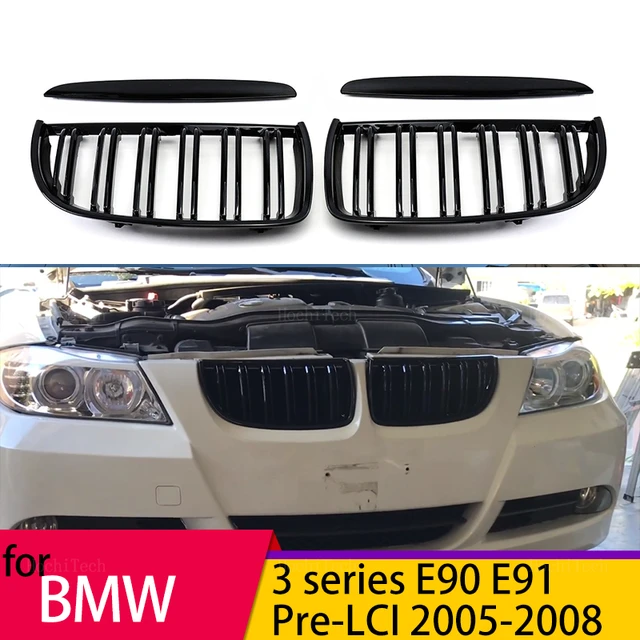 Car Gloss Black Front Bumper Grille For BMW 3 Series E90 E91 2005-2008  Sport Grill