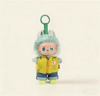 15 17 cm pour poupée Labubu hiver vers le bas gilet tenue vêtements doudoune manteau polaire à capuche chapeau chaussures ensemble Ropa vêtements accessoires 3