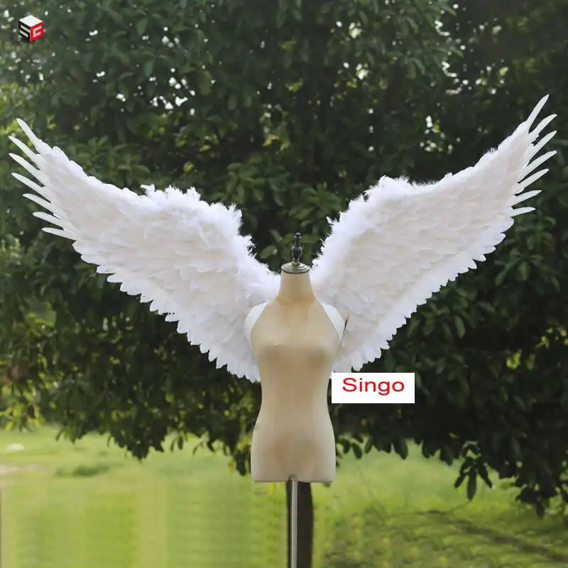 

Creative white Angel Wings with Hooks large Decorative Home DIY Decor Wall fairy Wings Nice Window display props