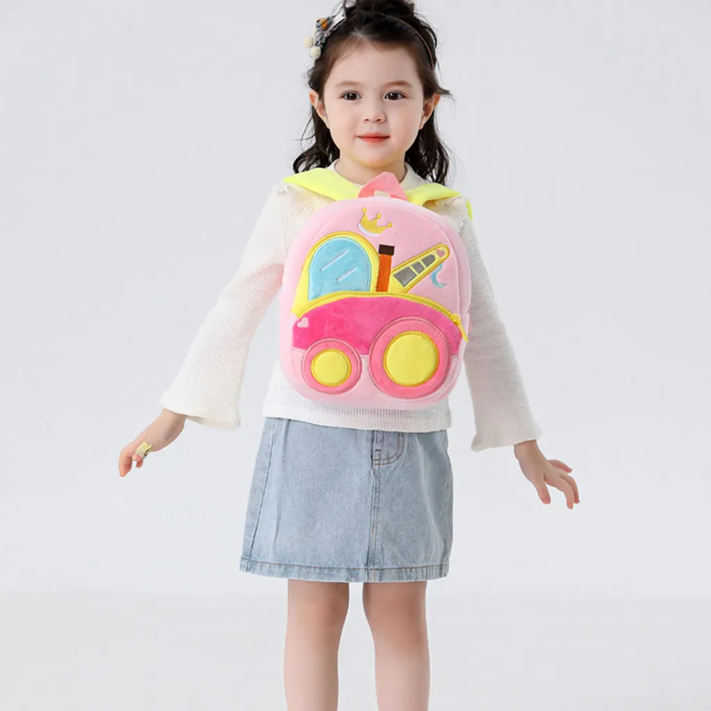 Small Plush Backpack Lovely Cartoon Kindergarten Kids School Bag Clothing Accessory Festival Gift Carrier Bags