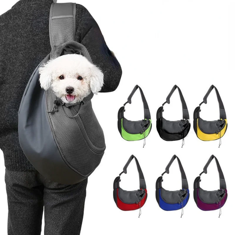 

Pet Carrier Dog Bag Cat Travel Portable Diagonal Shoulder Bag with Adjustable Strap Breathable Mesh Backpack Dog Accessories