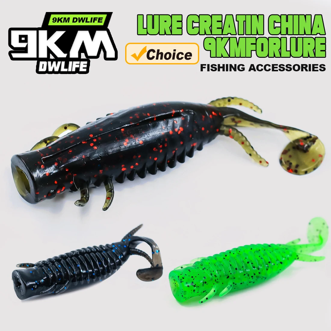 5 Stücke 8 cm Topwater Popper Weiche Köder Bass Angelköder Swimbaits Libelle Larve Köder Süßwasser Forelle Panfish Wels Barsch