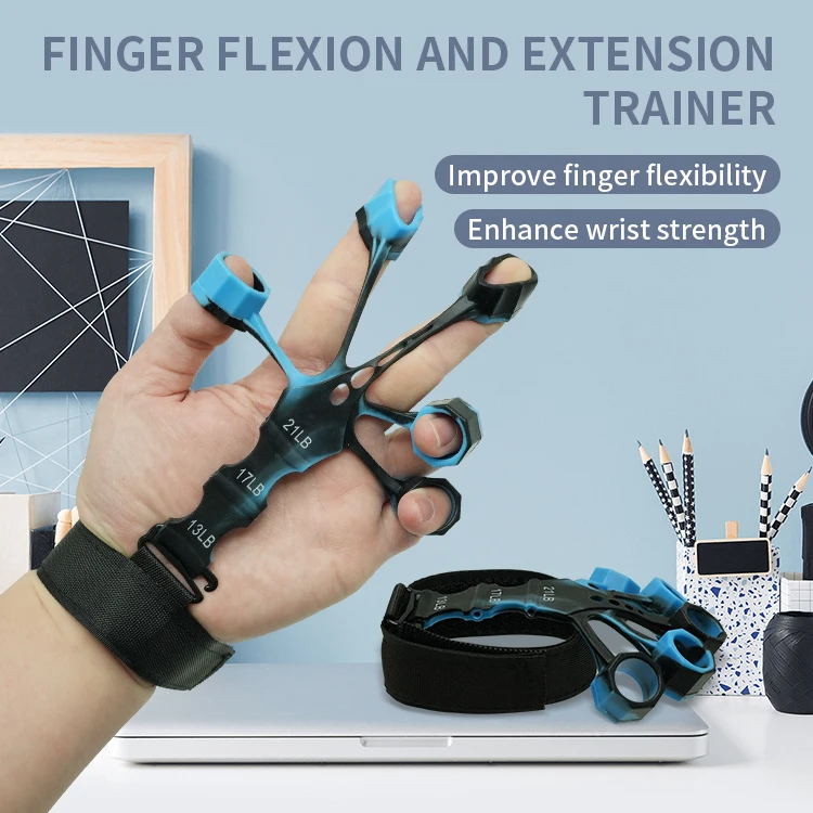Silicone Grip Training Exercise Finger Exercise Stretcher Hand Strengthener Arthritis Grip Trainer Hand Brush Expander Grips