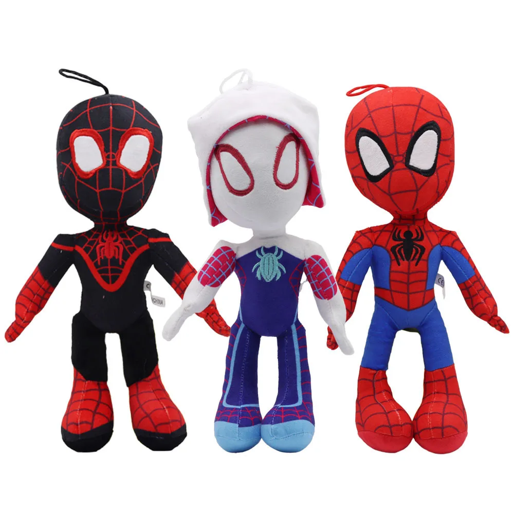 Jouets en peluche Spiderman pour enfants, poupées de film Marvel Avengers, cadeaux de Noël doux, services.com America et Iron Man, 27-32cm