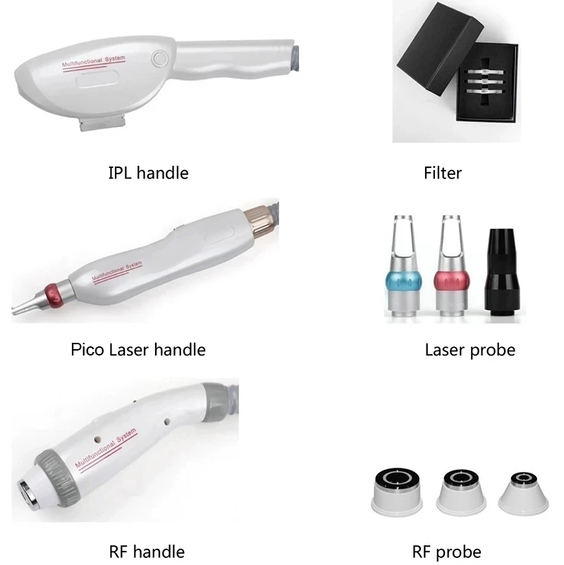 NEW 2025 Trend 3 In 1 Portable Multifun ction Beauty Machine Laser Hair Tatoo Removal Machine IPL+RF+Nd Yag Laser Machine 6