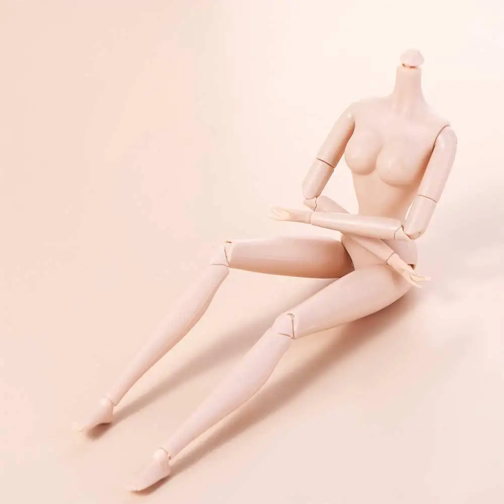 1/6 Doll White Skin Nude Doll Toys Solid Doll 28 Joints Jointed Nude BJD Dolls Replacement Multi-functional Super Model Doll