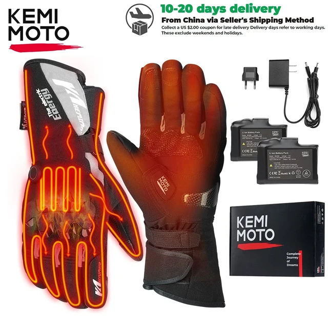 Kemimoto Verwarmde Handschoenen - Winter - Verwarmde Handschoenen