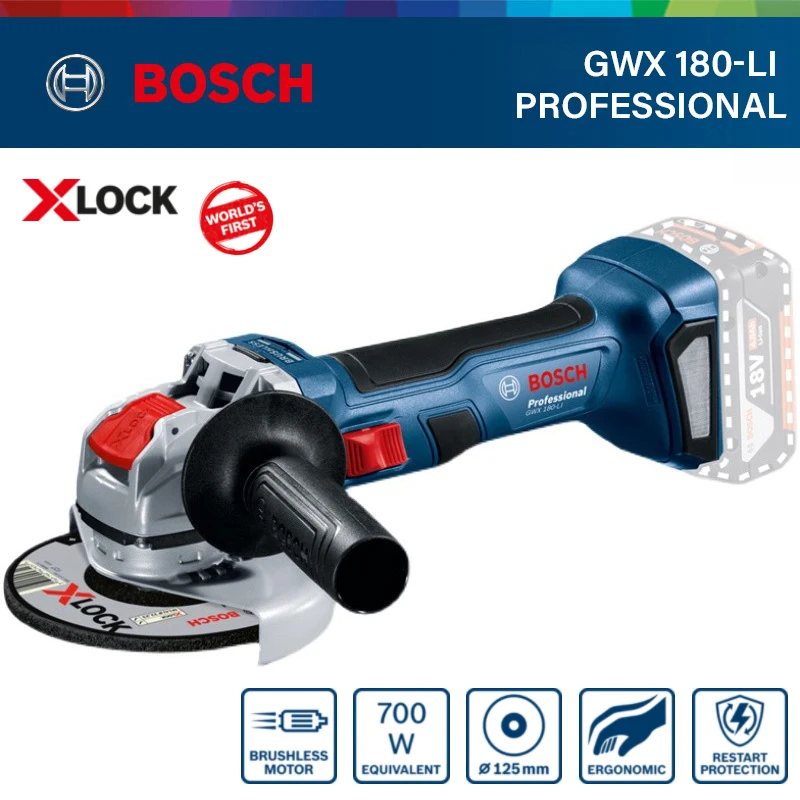 Image of Bosch GWX 180-LI Professional angle grinder