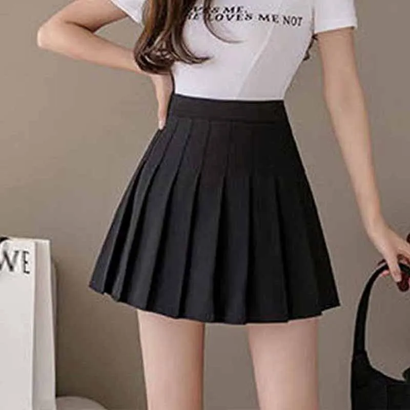 Spring and Summer Half-Length Pleated Skirts for Women High Waist Slim College Style Sexy Mini Short Skirts Female A-Line Skirt skater skirt