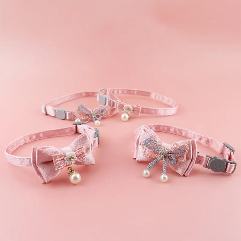 Pink Lace Pet Collar 2