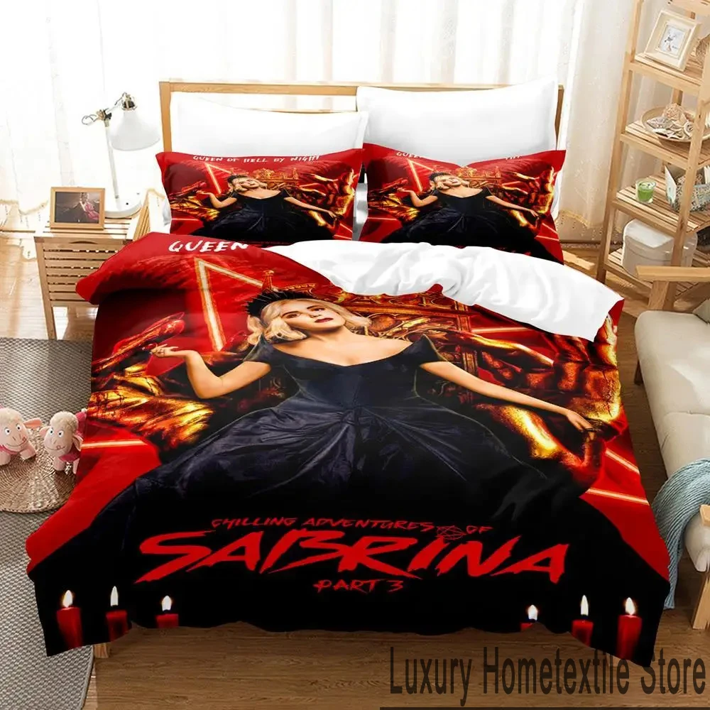 

Комплект постельного белья с 3D-принтом из фильма «Приключения Сабрины»