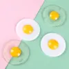 New Sticky TPR Rubber Eggs Squeeze Kitchen Food Toy Pretend Play Cooking Fried Egg Omelette Gags Joke Kids Relieve Stress Toys 3