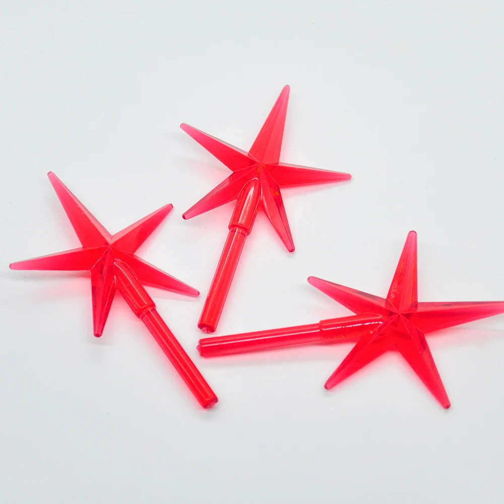 6pcs Ceramic Christnas Tree Top Xmas Ornaments Star Topper Light Beads Replacement Accessories for Home New Year Party Supplies christmas tree decoration christmas star decoration
