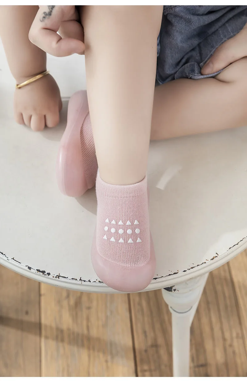 Sommer Neue Gekämmte Baumwolle Rutschfeste und Atmungsaktive Kinder-Weichsohlenschuhe Baby-Laufschuhe Netzstoff-Babysocken – Detail 14